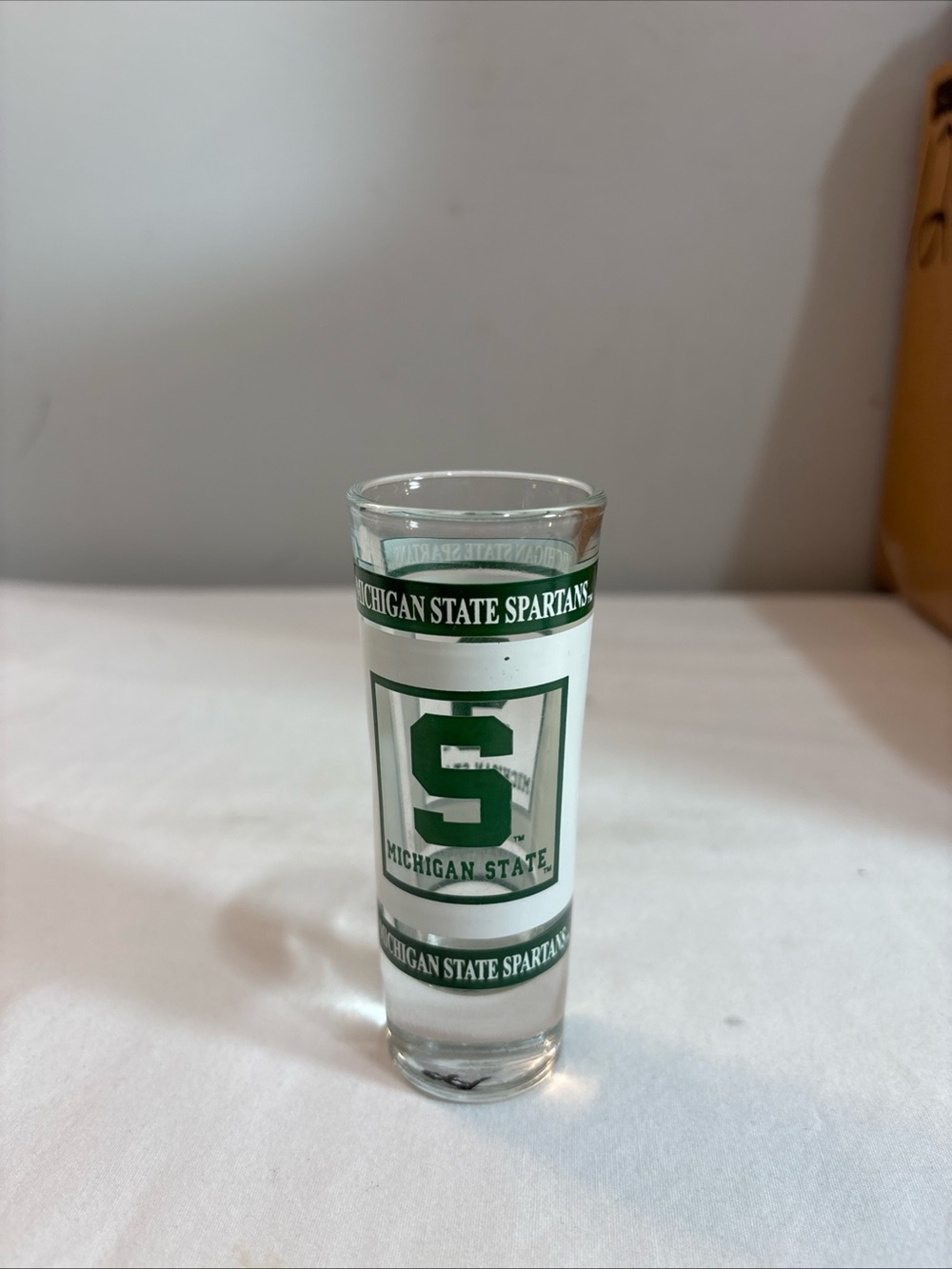 Rare Michigan State University Spartans double shot glass